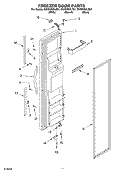 FREEZER DOOR Diagram and Parts List for GD2SHGXLB01  Whirlpool Refrigerator