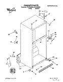CABINET Diagram and Parts List for ET18TKXDN05  Whirlpool Refrigerator