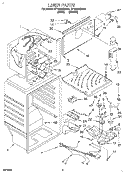 LINER Diagram and Parts List for ET18HNXDW01  Whirlpool Refrigerator