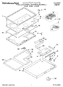 SECTION Diagram and Parts List for KECC560BWH2  KitchenAid Cooktop