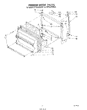 FREEZER DOOR Diagram and Parts List for ET18JMYSN05  Whirlpool Refrigerator