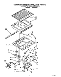COMPARTMENT SEPARATOR Diagram and Parts List for ET22DMXAW00  Whirlpool Refrigerator