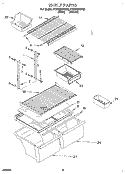 SHELF Diagram and Parts List for ET20NMXDN02  Whirlpool Refrigerator