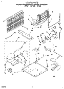 UNIT Diagram and Parts List for ET21DMXDW00  Whirlpool Refrigerator