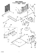 UNIT Diagram and Parts List for ET1MTKXKT07  Whirlpool Refrigerator