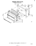 FREEZER DOOR Diagram and Parts List for ET18TK1MWR2  Whirlpool Refrigerator
