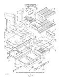SHELF , LIT/OPTIONAL Diagram and Parts List for ET20DKXVG05  Whirlpool Refrigerator