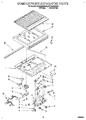 COMPARTMENT SEPARATOR Diagram and Parts List for ET18HNXBN00  Whirlpool Refrigerator