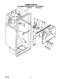 LINER Diagram and Parts List for ET20PKXAN00  Whirlpool Refrigerator