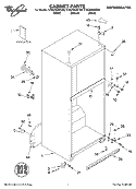 CABINET, LITERATURE Diagram and Parts List for ET8CHKXKQ02  Whirlpool Refrigerator