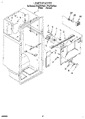 LINER Diagram and Parts List for ET25PKXBW01  Whirlpool Refrigerator