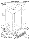 CABINET PARTS Diagram and Parts List for GS2SHAXNL00  Whirlpool Refrigerator