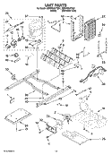 UNIT PARTS Diagram and Parts List for GD5YHAXTL01  Whirlpool Refrigerator