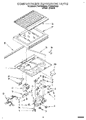 COMPARTMENT SEPARATOR Diagram and Parts List for ET22DMXBW02  Whirlpool Refrigerator