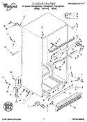 CABINET Diagram and Parts List for ET22DMXDB01  Whirlpool Refrigerator