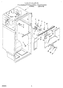 LINER Diagram and Parts List for ET20TKXBN00  Whirlpool Refrigerator