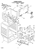 LINER PARTS Diagram and Parts List for ET1FTEXLT02  Whirlpool Refrigerator