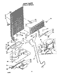 UNIT Diagram and Parts List for ET18AKXSW02  Whirlpool Refrigerator