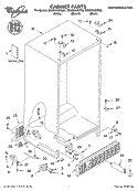 CABINET, LITERATURE Diagram and Parts List for GD2SHAXKT03  Whirlpool Refrigerator