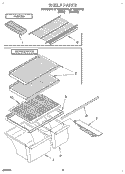 SHELF, LIT/OPTIONAL Diagram and Parts List for ET18JKXDN01  Whirlpool Refrigerator