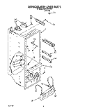 REFRIGERATOR LINER Diagram and Parts List for ED27DQXXN01  Whirlpool Refrigerator
