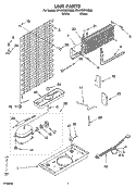 UNIT PARTS Diagram and Parts List for ET4WSMYKQ02  Whirlpool Refrigerator