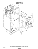 LINER Diagram and Parts List for ET18HKXTN01  Whirlpool Refrigerator