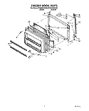 FREEZER DOOR Diagram and Parts List for ET20GKXZW00  Whirlpool Refrigerator