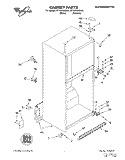 CABINET Diagram and Parts List for ET19PKXEW01  Whirlpool Refrigerator