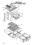 SHELF Diagram and Parts List for ET20ZKXZN00  Whirlpool Refrigerator