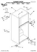 CABINET PARTS Diagram and Parts List for ET6WSKYKT02  Whirlpool Refrigerator