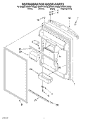 REFRIGERATOR DOOR Diagram and Parts List for GR2SHTXKT00  Whirlpool Refrigerator