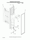 FREEZER DOOR PARTS Diagram and Parts List for GD5RVAXVB04  Whirlpool Refrigerator