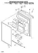 REFRIGERATOR DOOR PARTS Diagram and Parts List for GR2SHWXPL01  Whirlpool Refrigerator