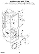 REFRIGERATOR LINER PARTS Diagram and Parts List for GS6SHEXNQ04  Whirlpool Refrigerator