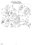 SECTION Diagram and Parts List for LER5636EQ2  Whirlpool Dryer