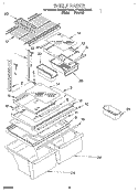 SHELF, LIT/OPTIONAL Diagram and Parts List for ET20GKXDN00  Whirlpool Refrigerator