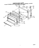 FREEZER DOOR Diagram and Parts List for ET18NKYXN01  Whirlpool Refrigerator