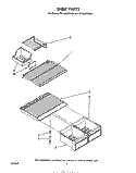 SHELF Diagram and Parts List for ET18JMYSF01  Whirlpool Refrigerator