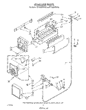 ICEMAKER , LIT/OPTIONAL Diagram and Parts List for ET18JMXWN00  Whirlpool Refrigerator