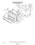 FREEZER DOOR Diagram and Parts List for ET20DKXVF06  Whirlpool Refrigerator
