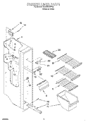 FREEZER LINER Diagram and Parts List for GD22DKXHW02  Whirlpool Refrigerator