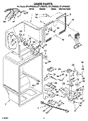 LINER PARTS Diagram and Parts List for ET1LFKXKS03  Whirlpool Refrigerator