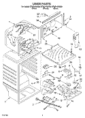 LINER Diagram and Parts List for ET8CHKXKT00  Whirlpool Refrigerator