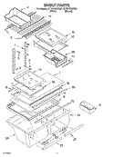 SHELF, OPTIONAL Diagram and Parts List for ET1RHMXKT01  Whirlpool Refrigerator
