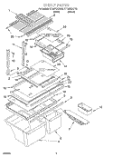 SHELF, OPTIONAL Diagram and Parts List for ET18PKXGT02  Whirlpool Refrigerator