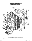 REFRIGERATOR DOOR Diagram and Parts List for ET25DMXWW01  Whirlpool Refrigerator