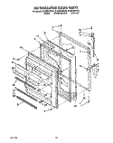 REFRIGERATOR DOOR, LIT/OPTIONAL Diagram and Parts List for ET20PKXZW10  Whirlpool Refrigerator