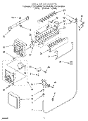 ICEMAKER Diagram and Parts List for ET21DMXDW04  Whirlpool Refrigerator