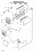ICEMAKER PARTS Diagram and Parts List for ET1CHMXKT10  Whirlpool Refrigerator